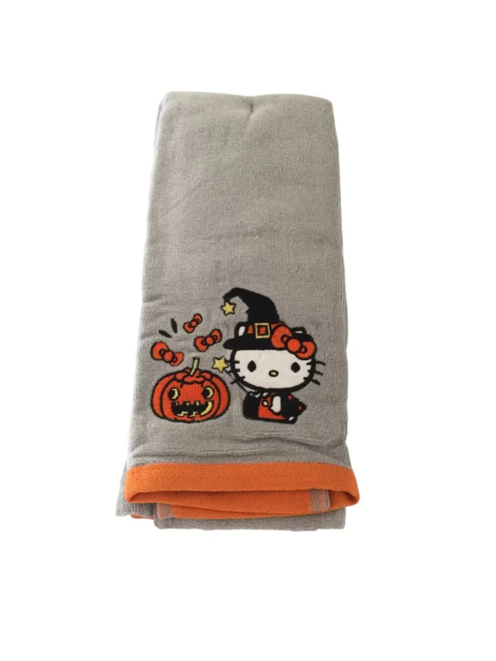 HELLO KITTY Halloween Witch Jack o Lantern Hand Towels Set of 2